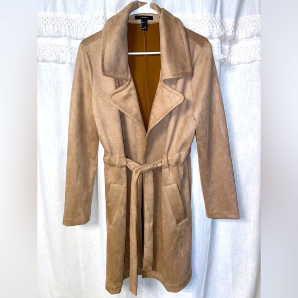 Tie Front Trench Coat - Picture 1 of 2